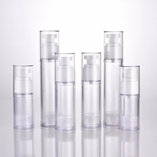 Flacone con pompa airless per siero di nuovo design con lozione diversa e pompa spray