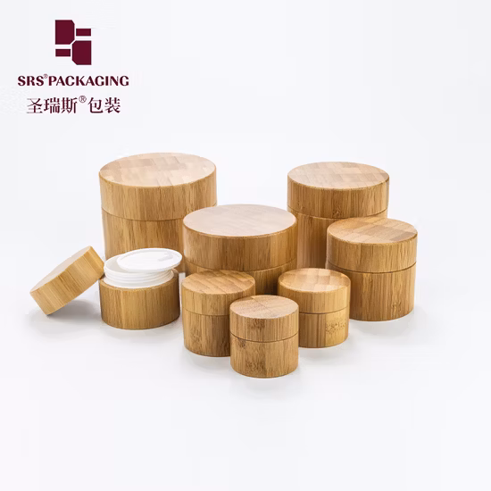 Bambù 15 ml 30 ml 50 ml Confezione Crema Siero Lozione PET Cosmetico airless Pompa in vetro ambrato Plastica interna Rotolo contagocce sul rullo Flacone spray per profumo di olio essenziale